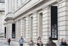 north design science museum entrance banners